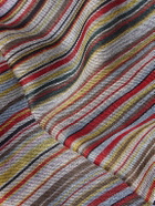 Paul Smith - Fringed Striped Wool and Silk-Blend Scarf