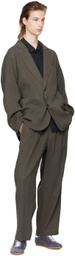 DOCUMENT Gray Raglan Blazer