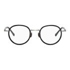 Matsuda Black and Silver M3057 Brushed Glasses