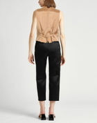Semicouture Womens Tailored Vest Camel