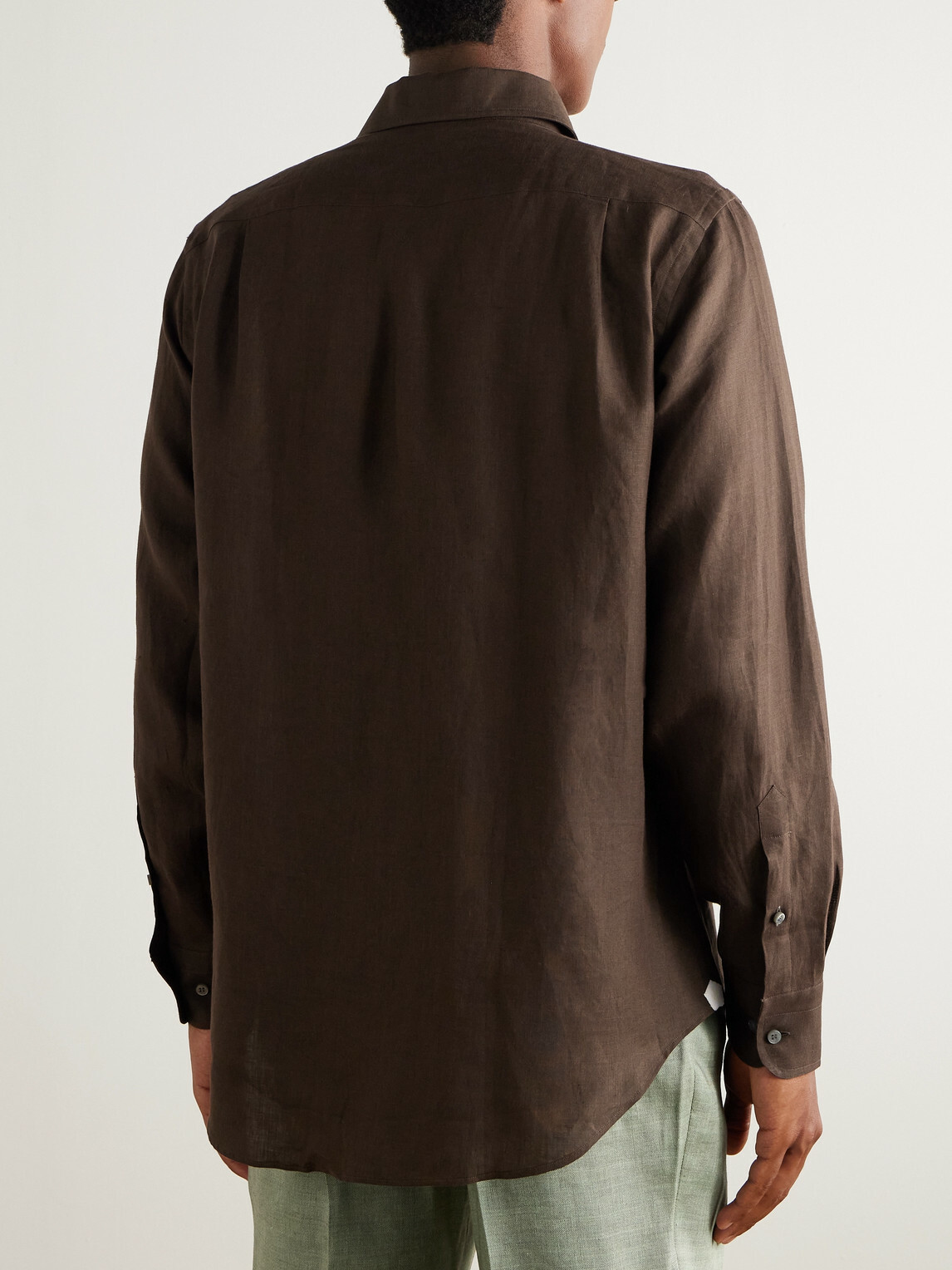 Loro Piana - Slub Linen Shirt - Brown