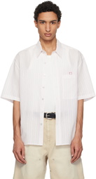 WOOYOUNGMI White & Pink Striped Shirt