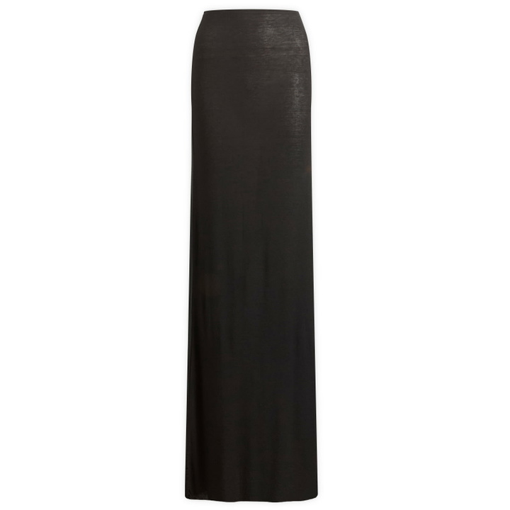 Photo: SKIMS Women's Sheer Modal Long Skirt in Onyx