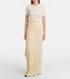 The Row Dione draped maxi skirt