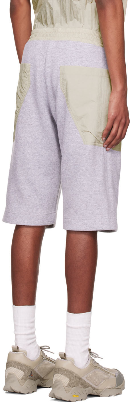 Arnar Már Jónsson Gray Cotton Shorts