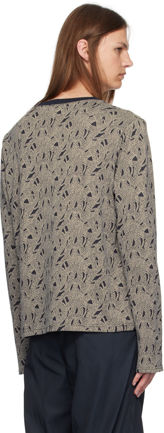 KOZABURO Black & Off-White Crewneck Sweater