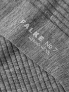 Falke - No 7 Ribbed Merino Wool-Blend Socks - Gray