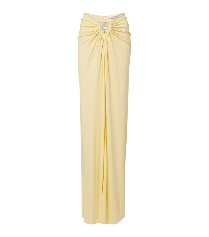Photo: Christopher Esber Bezel Quartz gathered jersey maxi skirt