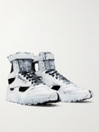 MAISON MARGIELA - Rebook Classic Painted Leather High-Top Sneakers - White