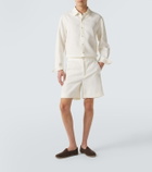 God's True Cashmere Linen shirt with moonstone