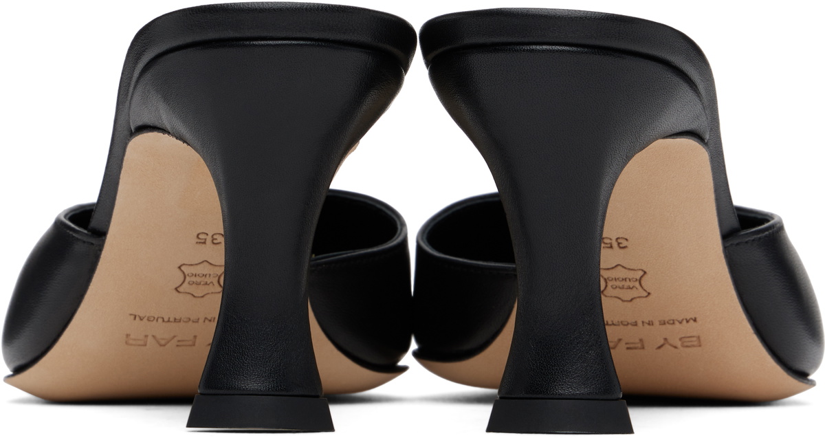 BY FAR Black Selene Mules