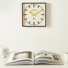 Newgate Clocks Number Five Railway Wall Clock in Yellow