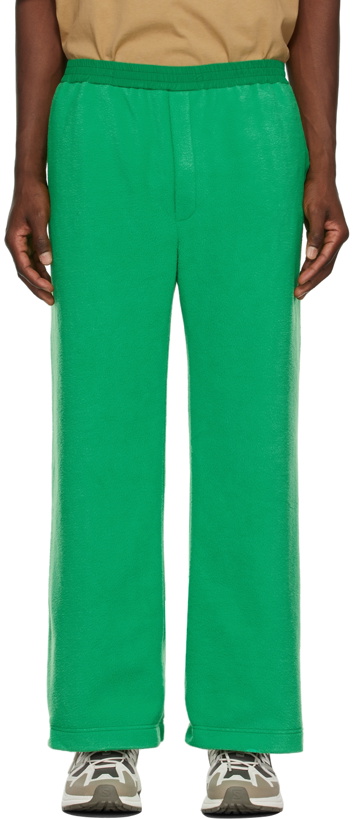 Photo: Situationist Reversible Green Satin & Fleece Trousers