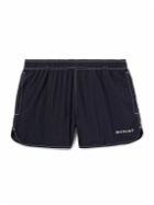 Marant - Vicente Straight-Leg Short-Length Logo-Embroidered Swim Shorts - Black