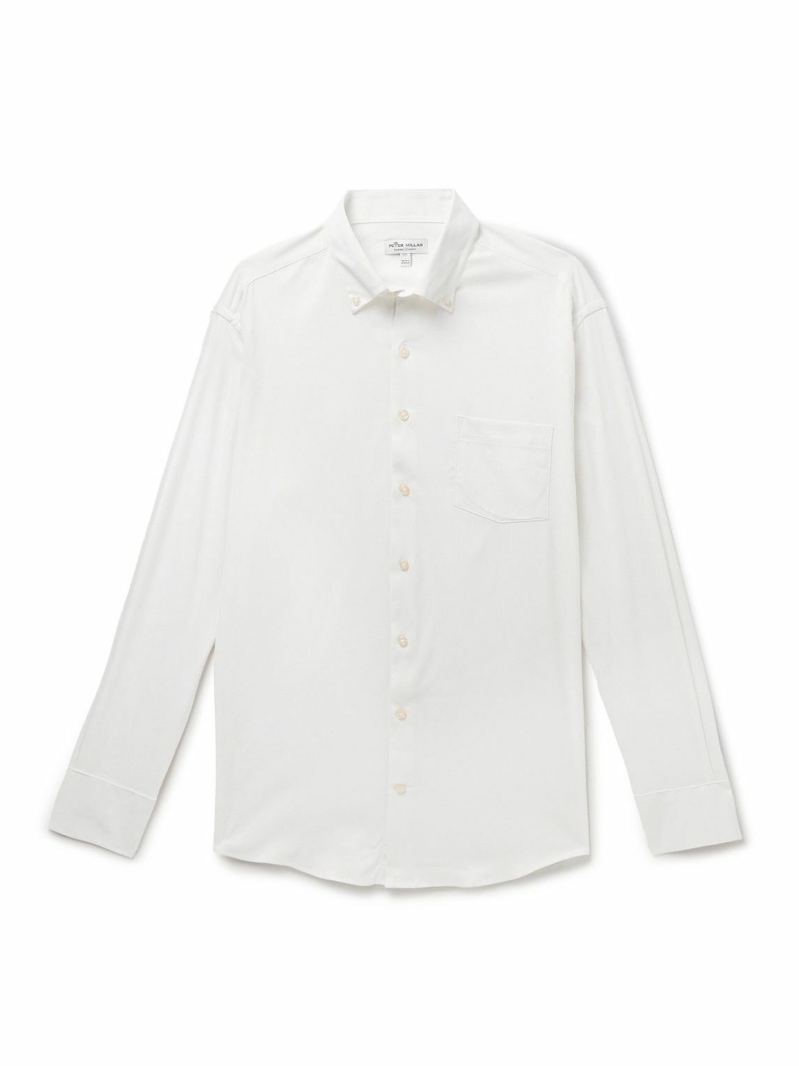 Photo: Peter Millar - Collins Button-Down Collar Oxford Shirt - White