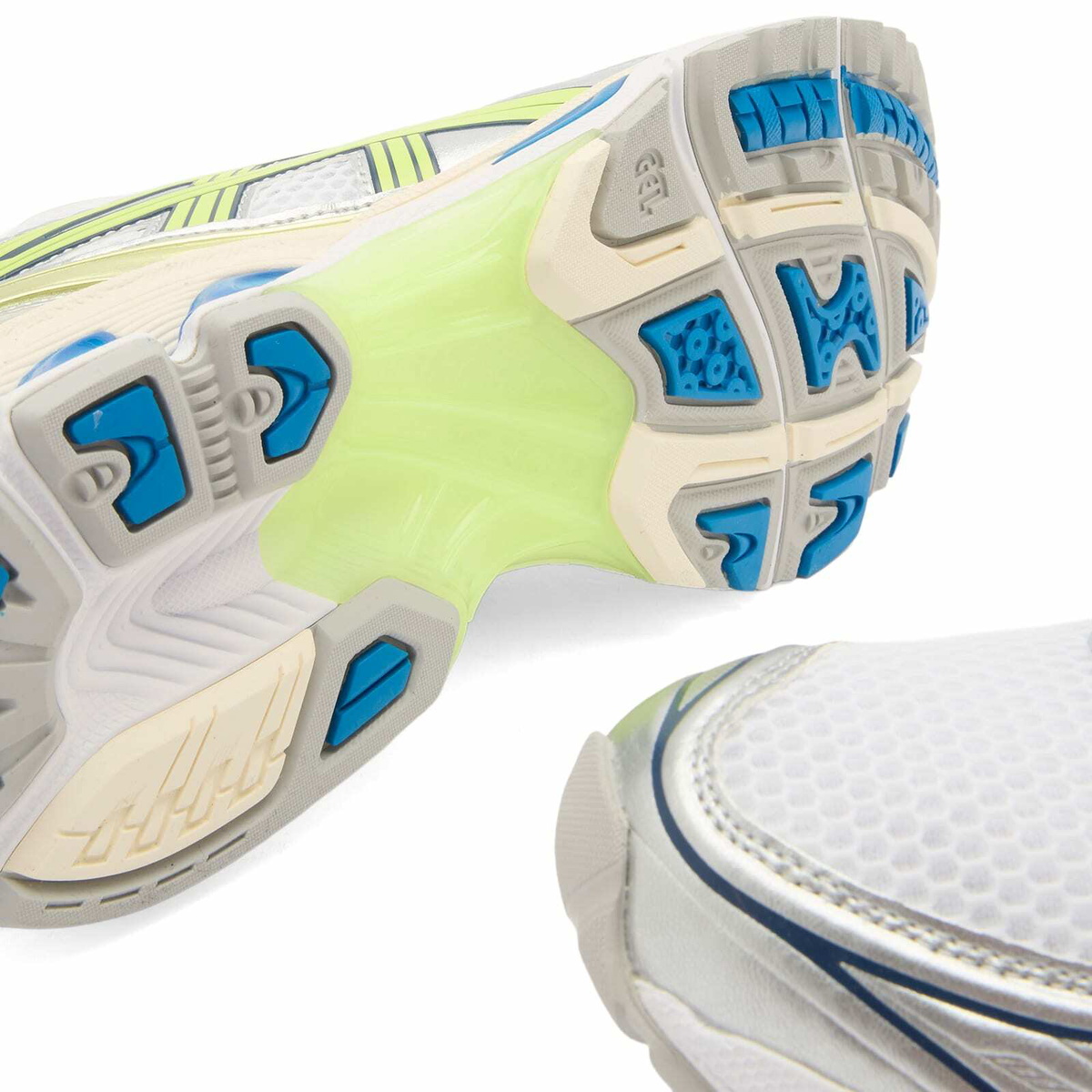 Asics GEL-Kayano 14 Sneaker in White/Lime Green