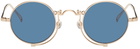 Matsuda Gold & Blue 10601H Sunglasses