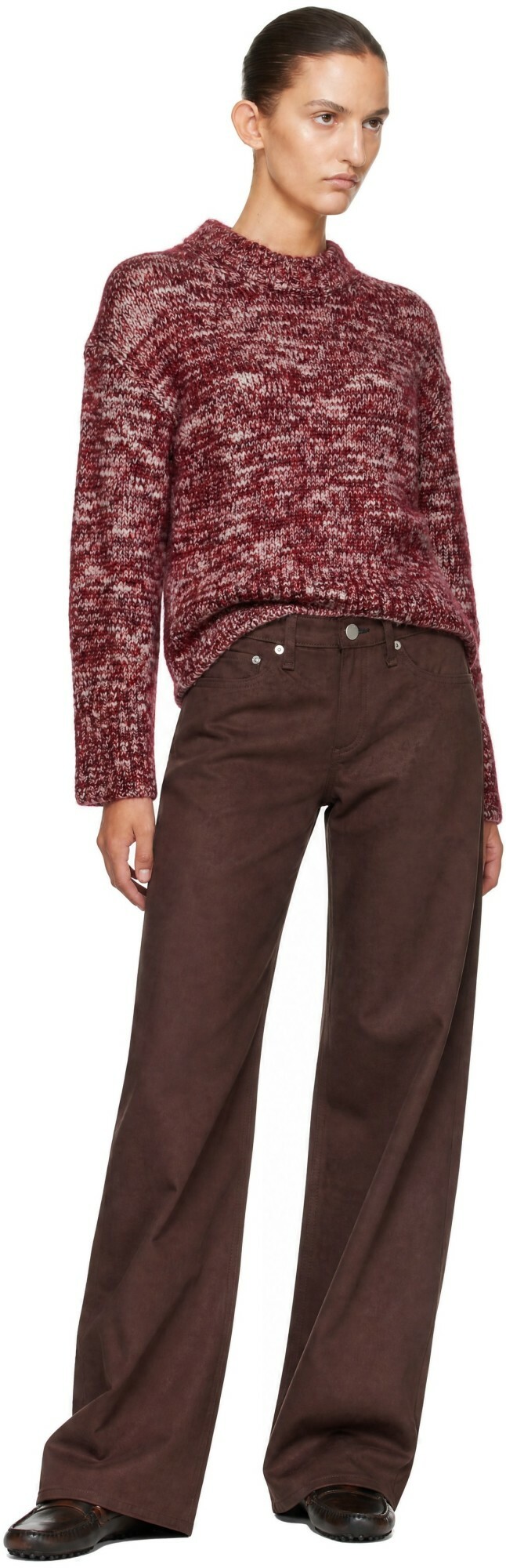 rag & bone Red Marlee Crew Sweater