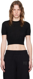 alexanderwang.t Black Embossed Logo T-Shirt