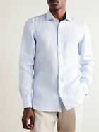 Boglioli - Striped Linen Shirt - Blue