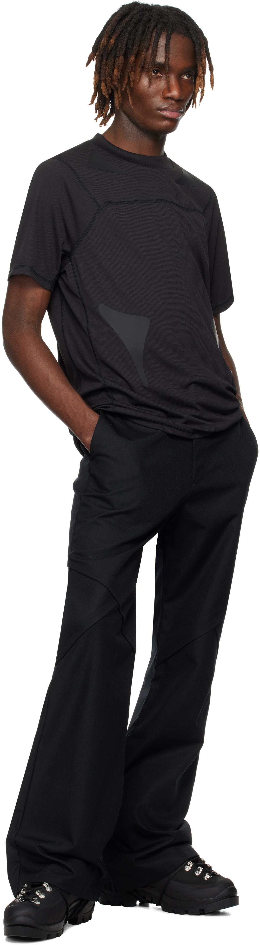 HELIOT EMIL Black Synapsis Trousers Heliot Emil