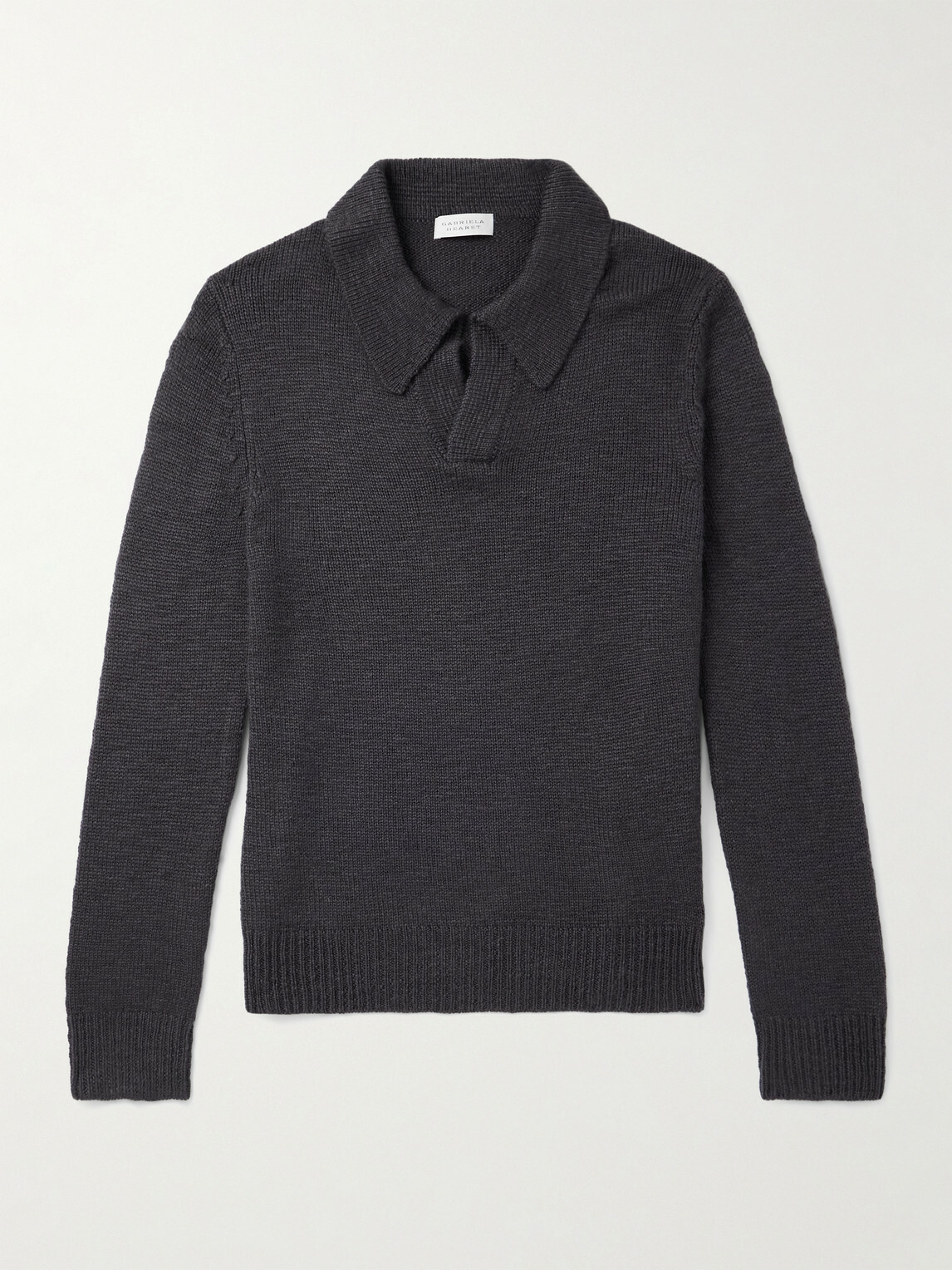 Gabriela Hearst - Aled Cashmere Polo Shirt - Gray