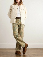 Cherry Los Angeles - Straight-Leg Camouflage-Print Cotton-Canvas Trousers - Green