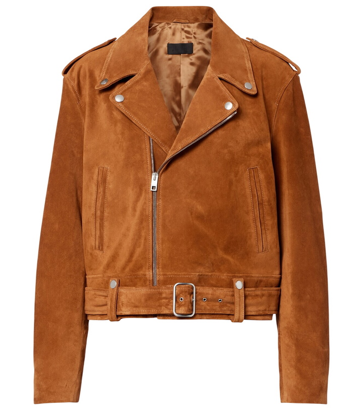 Photo: Nili Lotan Evel suede biker jacket