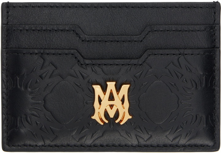 Photo: AMIRI Black MA Quad Leather Card Holder