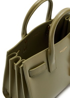 Saint Laurent Sac De Jour Nano Leather top Handle bag - Green - One Size