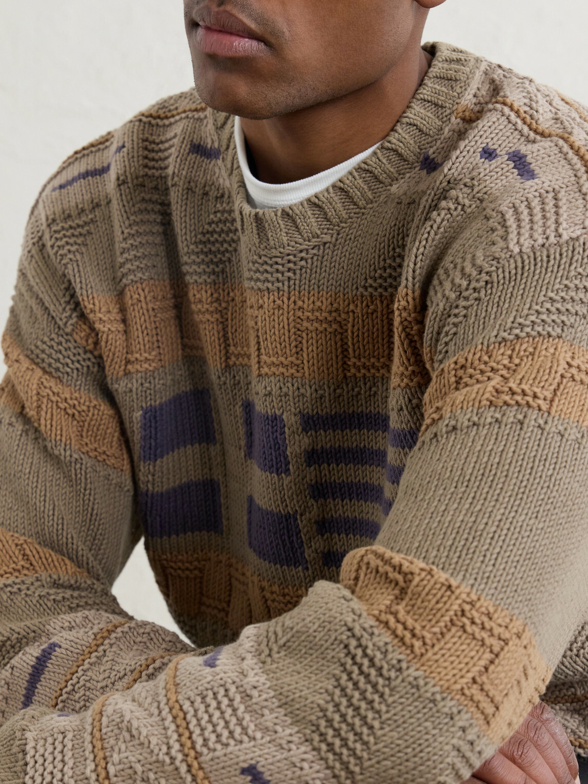 Aimé Leon Dore - Knitted Cotton Sweater - Brown