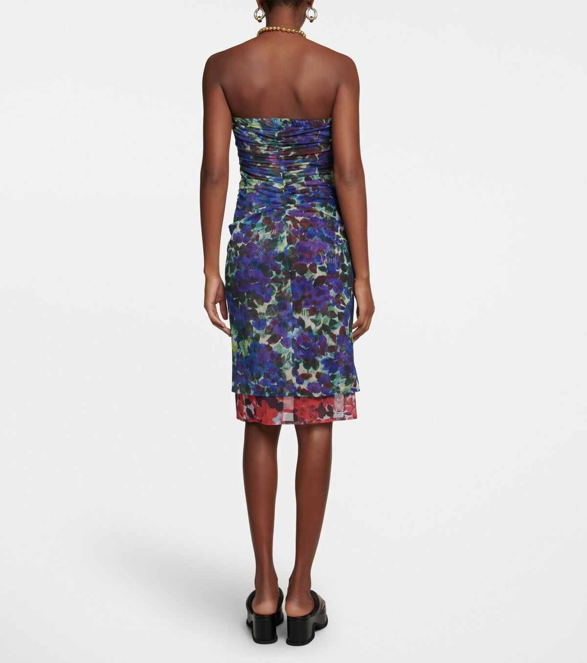 Dries Van Noten - Floral off-shoulder midi dress