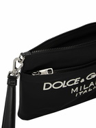 DOLCE & GABBANA - Rubberized Logo Nylon Pouch