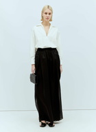 Max Mara Silk Chiffon Maxi Skirt