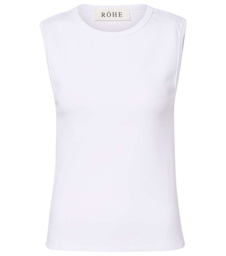 Photo: Róhe Ribbed-knit cotton-blend jersey tank top