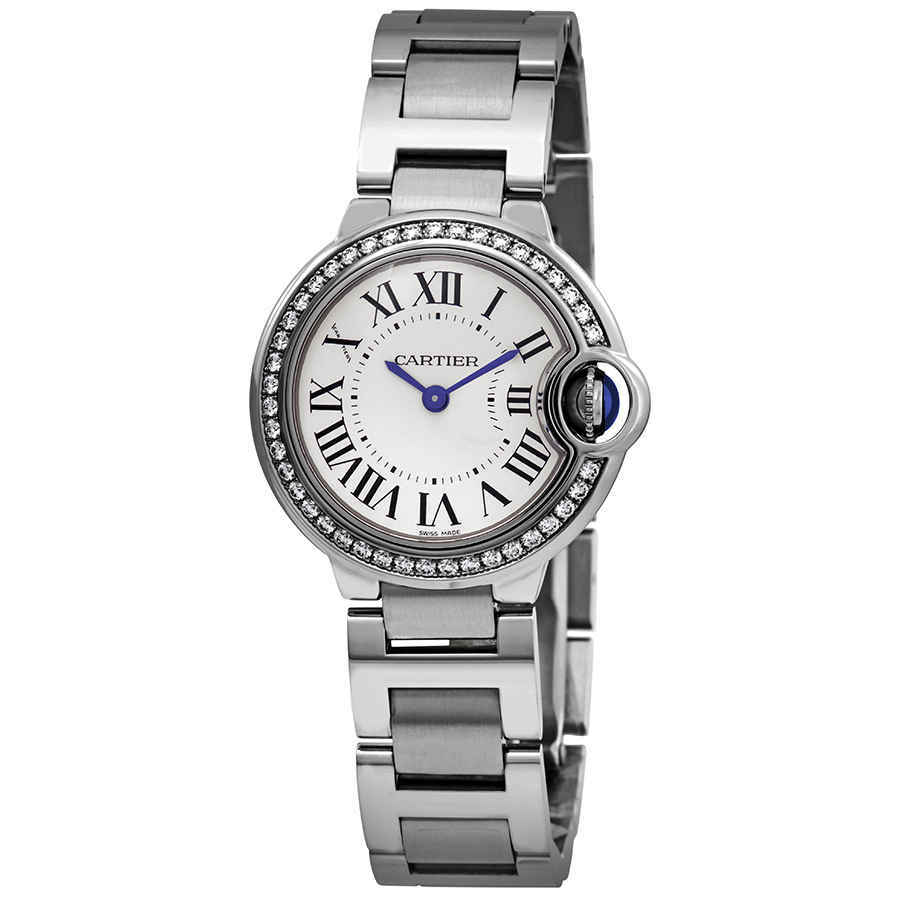 Cartier Ballon Bleu Diamond Ladies 28 mm Watch W4BB0015