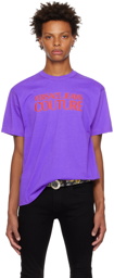 Versace Jeans Couture Purple Bonded T-Shirt