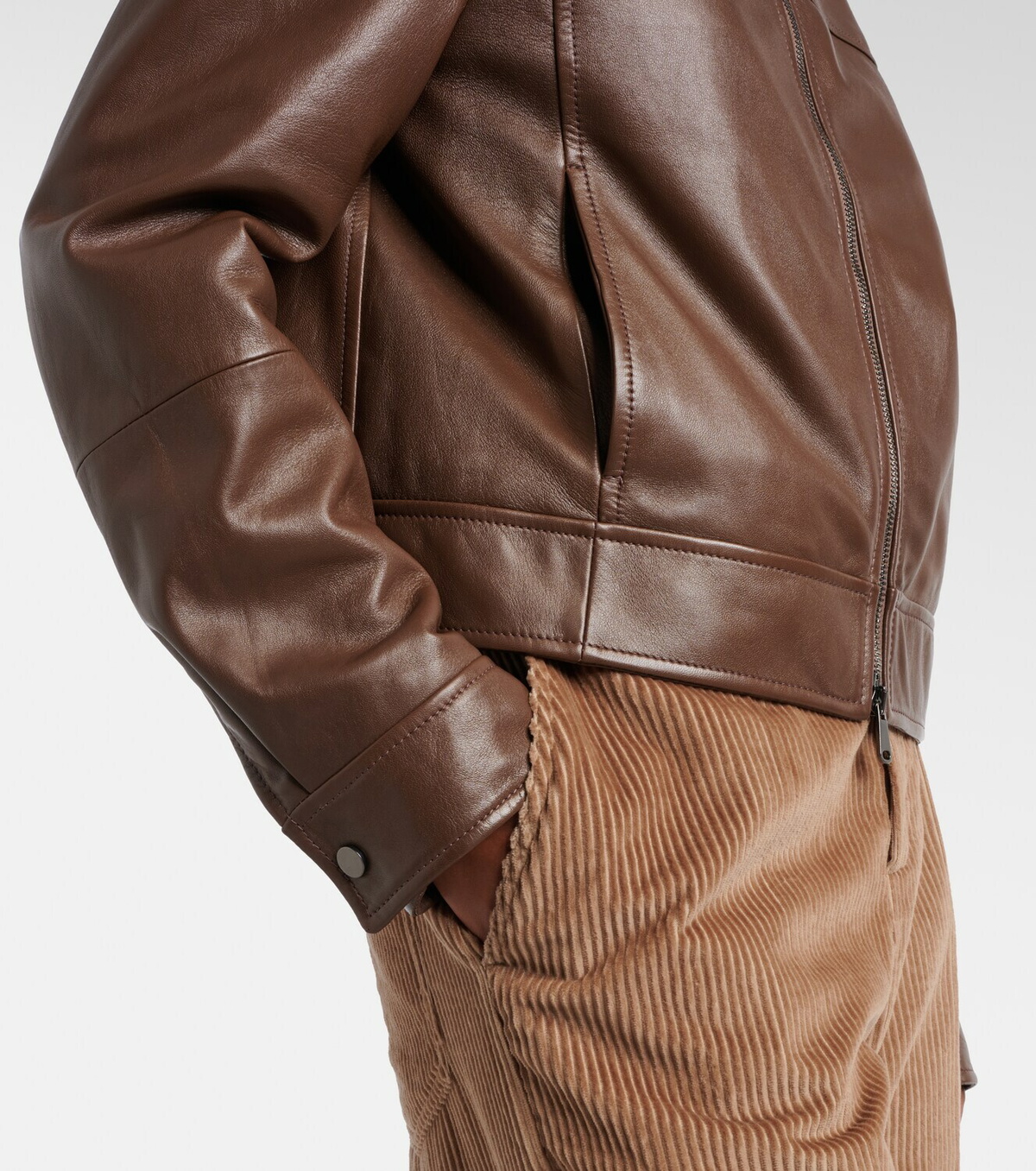 Brunello Cucinelli Leather jacket