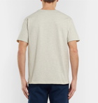 A.P.C. - Gabriel Logo-Print Mélange Cotton-Blend Jersey T-Shirt - Men - Gray