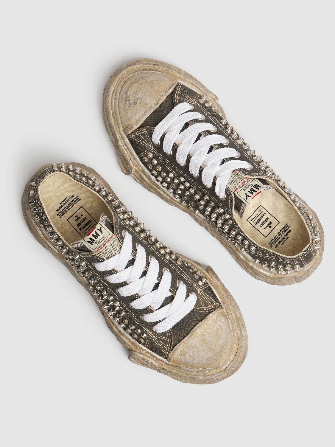 MIHARA YASUHIRO Peterson Og Sole Studded Canvas Sneakers Maison