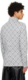 Casablanca Silver 'Le Monogramme' Turtleneck