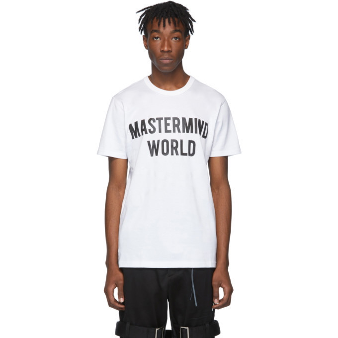 Photo: mastermind WORLD White No Prejudice T-Shirt