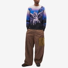 Aries Men's Pegasus Crew Knit Sweatshirt in Purple