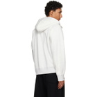 sacai Off-White Cotton Jersey Hoodie