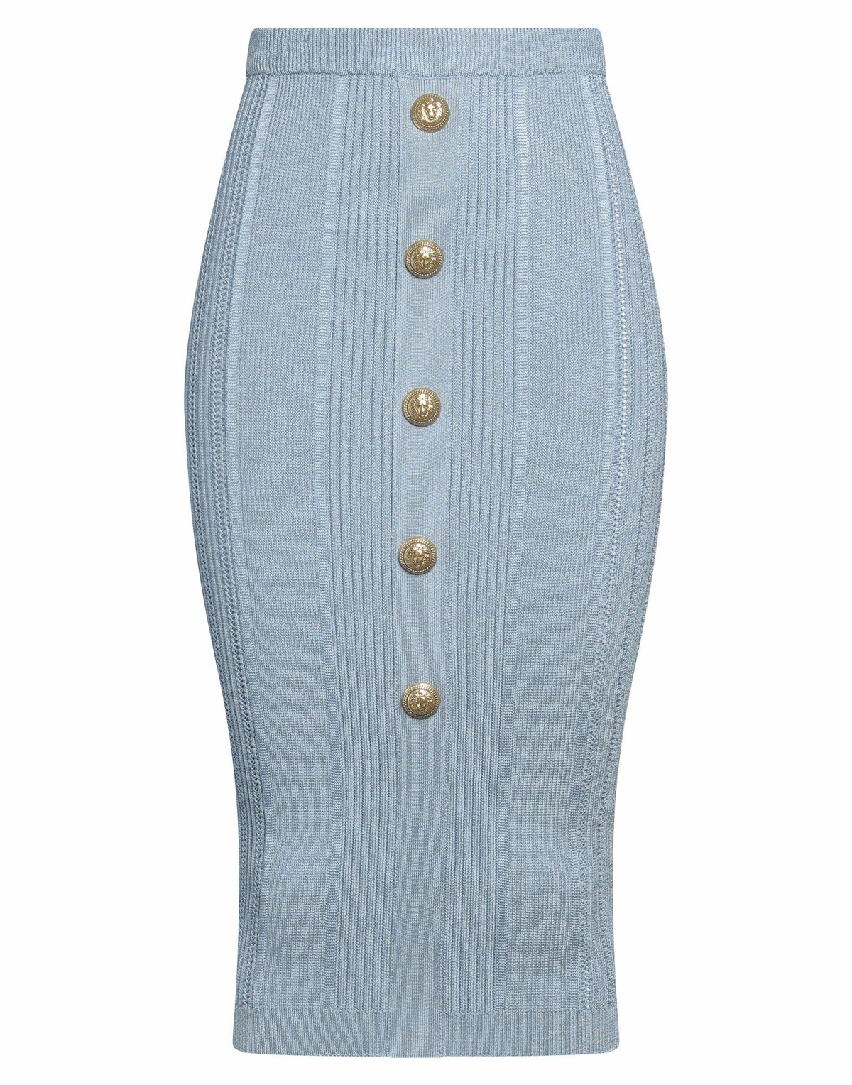 Balmain Womens Midi skirt Light in Blue
