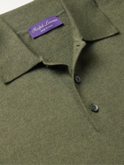 Ralph Lauren Purple label - Slim-Fit Silk-Blend Polo Shirt - Green