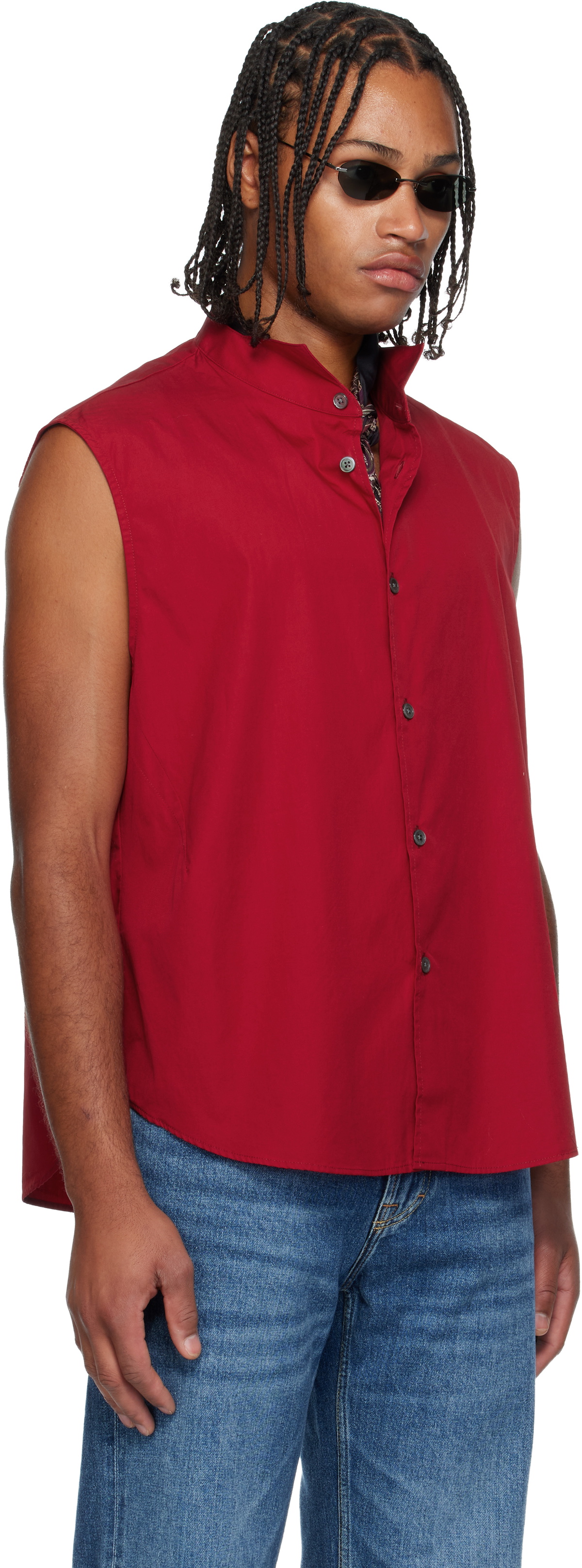 OUR LEGACY Red Wing Sleeveless Shirt Our Legacy