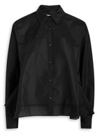 3.1 Phillip Lim Asymmetric Cotton-blend Shirt Black