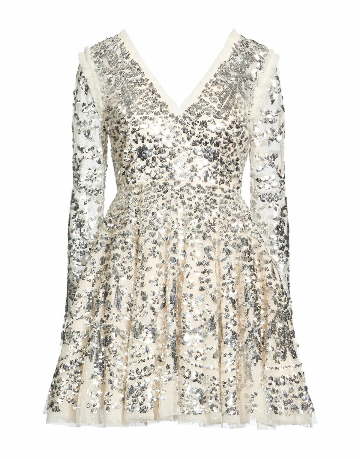 Needle & Thread Womens Mini dress in Silver