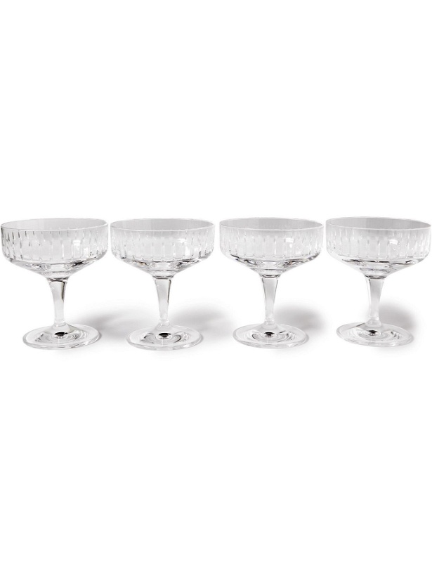 Photo: SOHO HOME - Roebling Set of Four Crystal Champagne Coupes